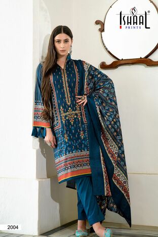 ISHAAL PRINTS EMBROIDERED LAWN VOL 2 LAWN KARACHI SUITS AT BEST PRICE