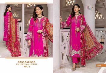 SHREE FABS SANA SAFINAZ EXCLUSIVE COLLECTION VOL 2 2337 TO 2342 SERIES