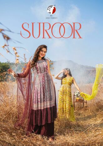 ANJU FABRICS SUROOR KURTI PLAZZO WITH DUPATTA NEW COLLECTION 2023