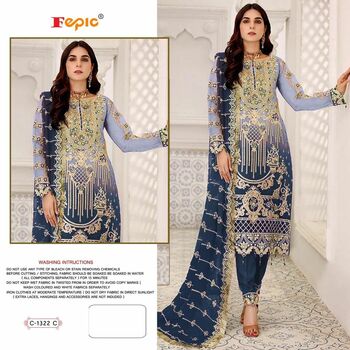 FEPIC ROSEMEEN C 1322 GEORGETTE PAKISTANI SUITS DISTRIBUTOR (4)