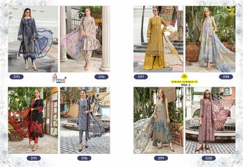 SHREE FABS M PRINTS SPRING SUMMER 23 VOL 3 COTTON PAKISTANI SUITS SURAT