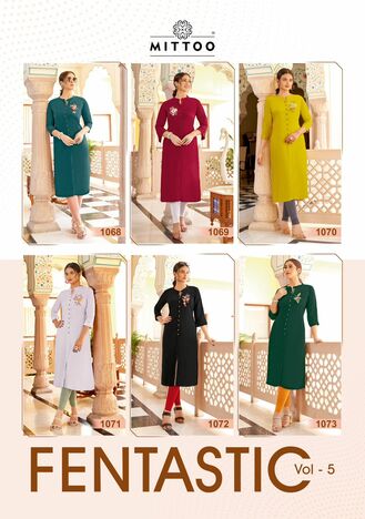 MITTOO FENTASTIC VOL 5 READYMADE KURTIS SUPPLIER IN SURAT