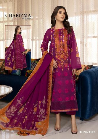 CHARIZMA BEYOND EMBROIDERED LAWN SUIT KARACHI CATALOGUE