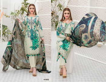 APANA COTTON RAZIA SULTAN VOL 41 COTTON PRINT KARACHI SUITS AT BEST PRICE