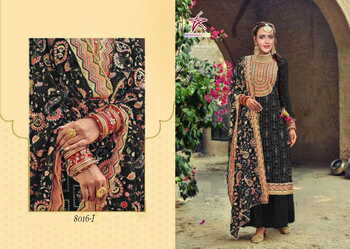 MISHAAL FAB D.NO 8016 A TO D PAKISTANI SUITS LATEST COLLCETION 2021