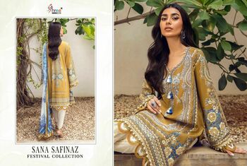 SHREE FABS SANA SAFINAZ FESTIVAL COLLECTION PAKISTANI SUITS LATEST CATALOGUE 2021