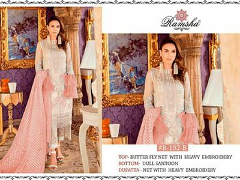 RAMSHA R192 NX PAKISTANI SUITS LATEST CATALOGUE