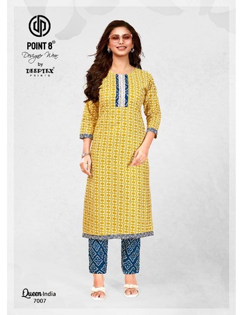 DEEPTEX QUEEN INDIA VOL 7 KURTIS AT CHEAPEST PRICE