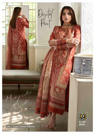 KEVAL FAB SOBIA NAZIR LUXURY VOL 8 COTTON KARACHI PRINTED SUITS WHOLESALE