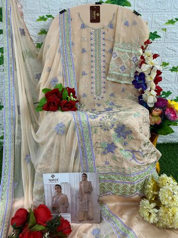 MAHNUR FASHION MAHNUR VOL 26 GEORGETTE PAKISTANI SUITS AT SURAT