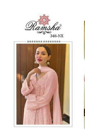 RAMSHA PRESENT R 346 A TO E PAKISTANI SALWAR KAMEEZ MANUFACTURER