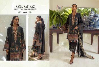 SHREE FABS SANA SAFINAZ FESTIVAL COLLECTION PAKISTANI SUITS LATEST CATALOGUE 2021