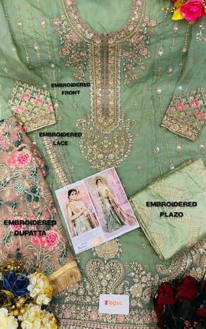 FEPIC MARIA B EMBROIDE 3 D.NO 66011 PAKISTANI HEAVY SUITS COLLECTION