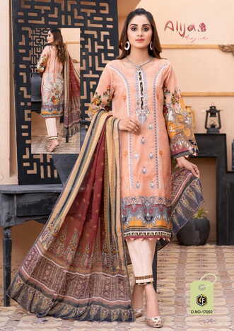 KEVAL FAB ALIJA B VOL 17 HEAVY COTTON KARACHI PRINTED SUITS WHOLESALER