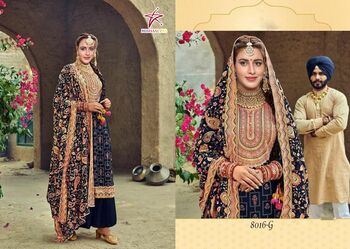 MISHAAL FAB D.NO 8016 A TO D PAKISTANI SUITS LATEST COLLCETION 2021