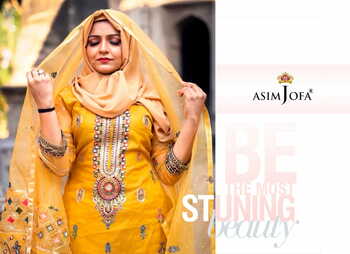 ASIM JOFA 56096 TO 56099 SERIES ORGANZA EMBROIDERY PAKISTANI SUITS