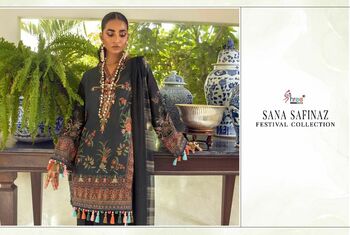 SHREE FABS SANA SAFINAZ FESTIVAL COLLECTION PAKISTANI SUITS LATEST CATALOGUE 2021