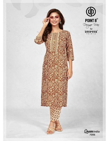 DEEPTEX QUEEN INDIA VOL 7 KURTIS AT CHEAPEST PRICE