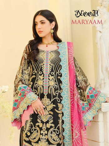 NOOR MARYAAM GEORGETTE WITH EMBROIDERY PAKISTANI SUITS