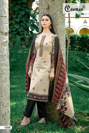 COSMOS NOOR EMBROIDERED 2023 LAWN PAKISTANI SUITS COLLECTION 2023