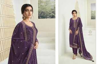 VINAY KERVIN KANVAL DESIGNER VELVET EMBROIDERY SUITS CATALOGUE