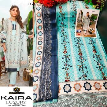 KEVAL FAB KAIRA VOL 10 COTTON LAWN KARACHI SUITS SUPPLIER SURAT