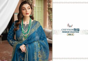 SHREE FABS CHEVRON REMIX PREMIUM COLLECTION VOL 3 PAKISTANI SUITS LATEST CATALOGUE