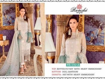 RAMSHA R192 NX PAKISTANI SUITS LATEST CATALOGUE