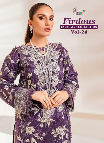 SHREE FABS FIRDOUS EXCLUSIVE COLLECTION VOL 24 2478 TO 2483 SERIES PAKISTANI SUITS