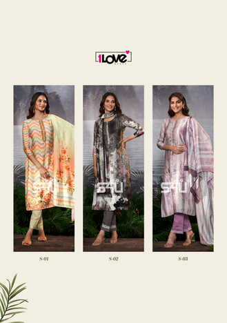 S4U SUNSHINE VOL 3 S-01 TO S-06 SERIES KURTI PANT WITH DUPATTA LATEST CATALOGUE