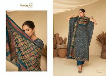 MUMTAZ ARTS RUHAANI JAM SATIN DIGITAL PRINT SUITS NEW CATALOGUE