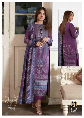 KEVAL FAB SOBIA NAZIR LUXURY VOL 8 COTTON KARACHI PRINTED SUITS WHOLESALE