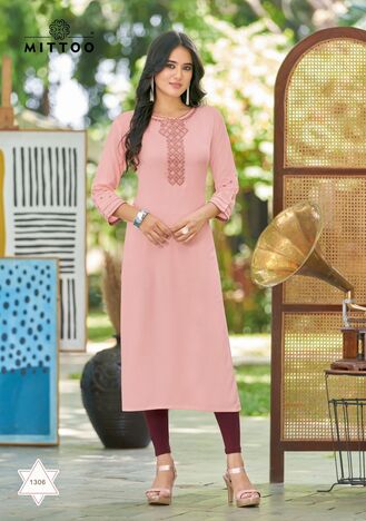 MITTOO PALAK VOL 35 HEAVY RAYON KURTIS MANUFACTURER SURAT