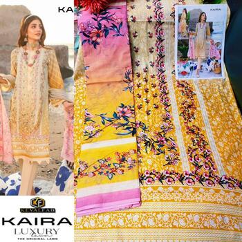 KEVAL FAB KAIRA VOL 10 COTTON LAWN KARACHI SUITS SUPPLIER SURAT