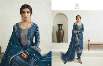 VINAY KERVIN KANVAL DESIGNER VELVET EMBROIDERY SUITS CATALOGUE