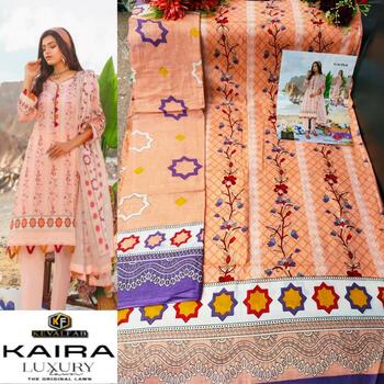 KEVAL FAB KAIRA VOL 10 COTTON LAWN KARACHI SUITS SUPPLIER SURAT