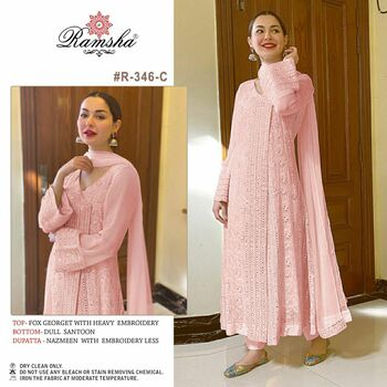 RAMSHA PRESENT R 346 A TO E PAKISTANI SALWAR KAMEEZ MANUFACTURER