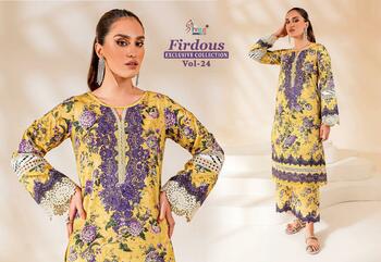 SHREE FABS FIRDOUS EXCLUSIVE COLLECTION VOL 24 2478 TO 2483 SERIES PAKISTANI SUITS