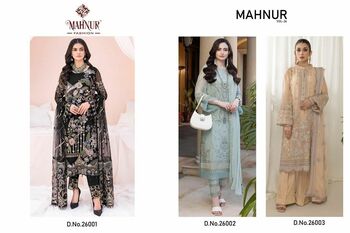 MAHNUR FASHION MAHNUR VOL 26 GEORGETTE PAKISTANI SUITS AT SURAT