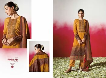 MUMTAZ ARTS CHAAP TILAK JAM SATIN DIGITAL PRINTED SUITS NEW CATALOGUE