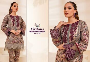 SHREE FABS FIRDOUS EXCLUSIVE COLLECTION VOL 24 2478 TO 2483 SERIES PAKISTANI SUITS