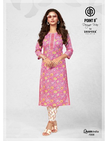 DEEPTEX QUEEN INDIA VOL 7 KURTIS AT CHEAPEST PRICE