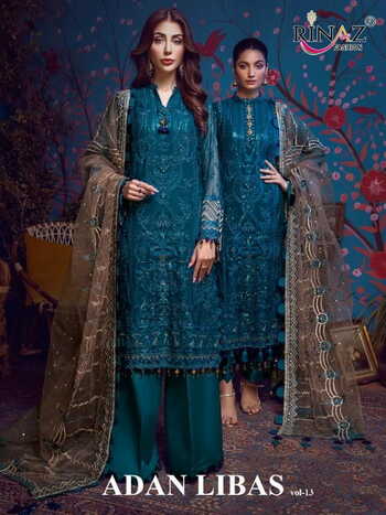 RINAZ FASHION ADAN LIBAS VOL 13 FOUX GEORGETTE PAKISTANI SALWAR KAMEEZ