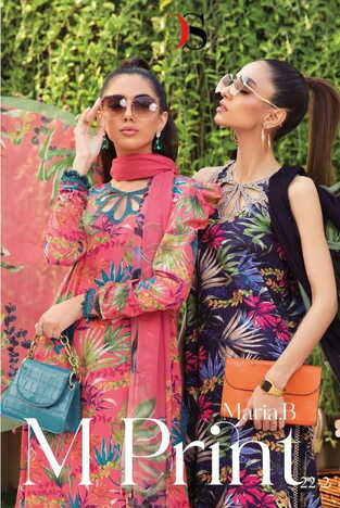 DEEPSY MARIA B M PRINT VOL 22 2 PAKISTANI SUITS ST SURAT