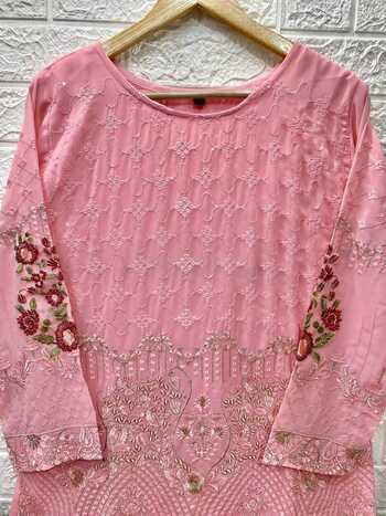 MUSHQ M 159 FOX GEROGETTE PAKISTANI SUITS BY SHRADDHA