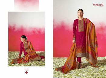 MUMTAZ ARTS CHAAP TILAK JAM SATIN DIGITAL PRINTED SUITS NEW CATALOGUE