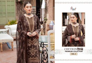 SHREE FABS CHEVRON REMIX PREMIUM COLLECTION VOL 3 PAKISTANI SUITS LATEST CATALOGUE