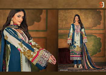 SHRADDHA DESIGNER AMIRA CAMBRIC COTTON PAKISTANI PRINT SUITS NEW CATALOGUE