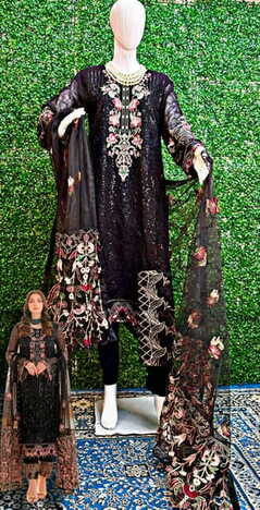 FEPIC ROSEMEEN C 1529 GEORGETTE EMBROIDERY PAKISTANI SUITS AT SURAT