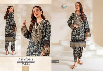 SHREE FABS FIRDOUS EXCLUSIVE COLLECTION VOL 24 2478 TO 2483 SERIES PAKISTANI SUITS